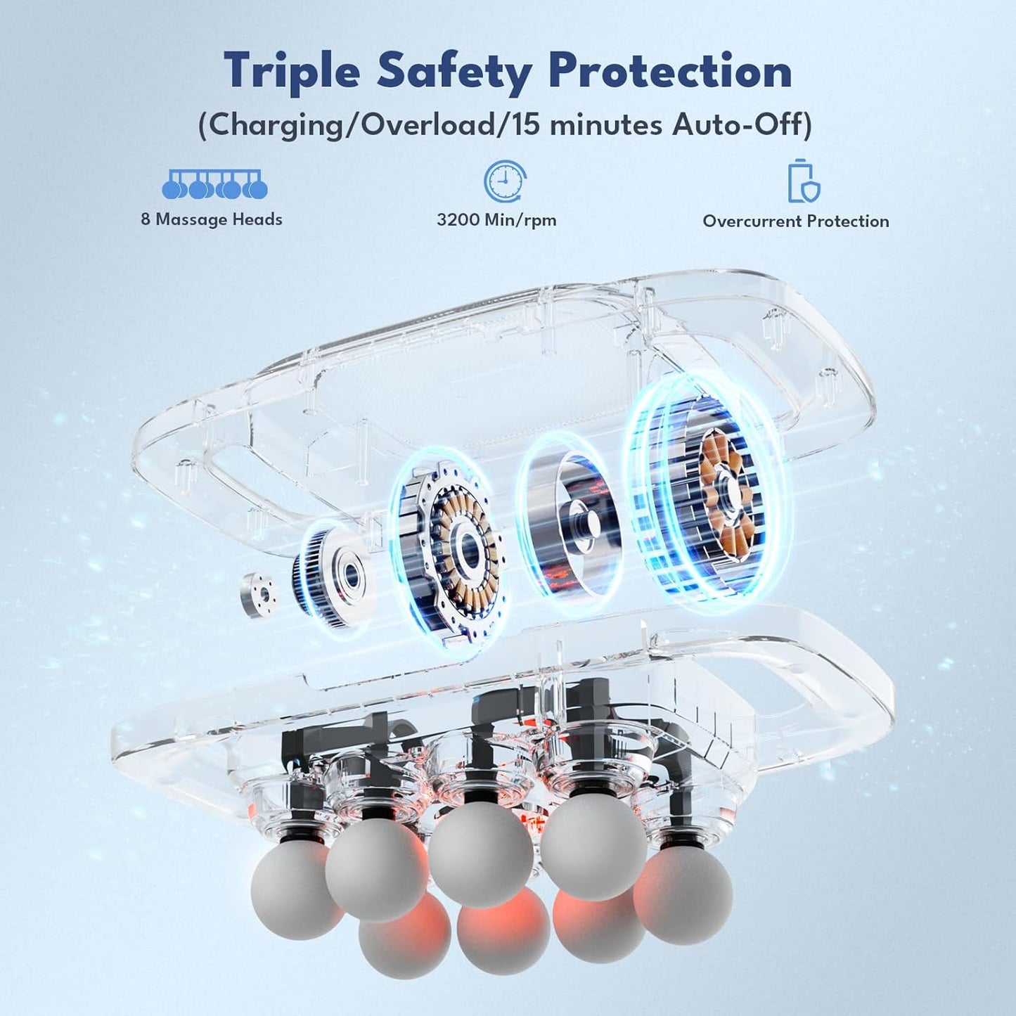 Soothera Heal™ 8-Head Massage Gun